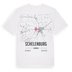 Schelenburg karta t-shirt – ekologisk bomull t-shirt från Pinshirt