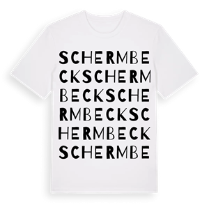 Schermbeck ordlek t-shirt – ekologisk bomull t-shirt från Pinshirt