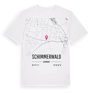Schimmerwald karta t-shirt – ekologisk bomull t-shirt från Pinshirt