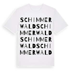Schimmerwald ordlek t-shirt – ekologisk bomull t-shirt från Pinshirt