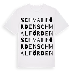 Schmalförden ordlek t-shirt – ekologisk bomull t-shirt från Pinshirt