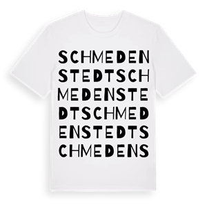 Schmedenstedt ordlek t-shirt – ekologisk bomull t-shirt från Pinshirt