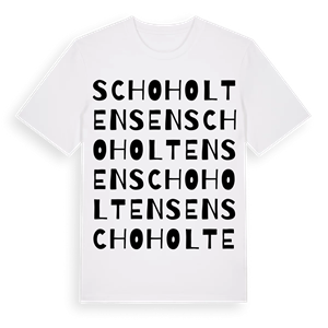 Schoholtensen ordlek t-shirt – ekologisk bomull t-shirt från Pinshirt