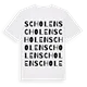 Scholen ordlek t-shirt