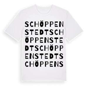 Schöppenstedt ordlek t-shirt – ekologisk bomull t-shirt från Pinshirt