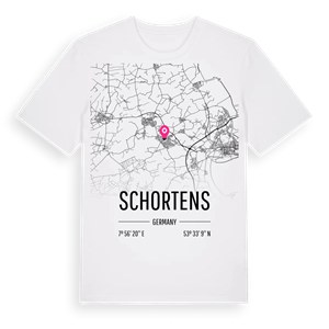 Schortens karta t-shirt – ekologisk bomull t-shirt från Pinshirt