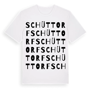 Schüttorf ordlek t-shirt – ekologisk bomull t-shirt från Pinshirt