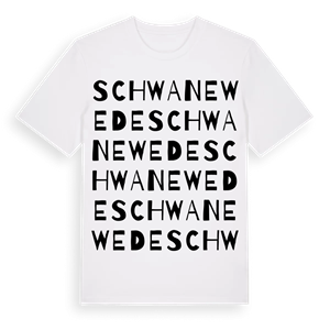Schwanewede ordlek t-shirt – ekologisk bomull t-shirt från Pinshirt