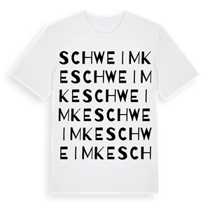 Schweimke ordlek t-shirt – ekologisk bomull t-shirt från Pinshirt