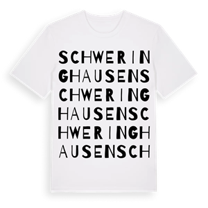 Schweringhausen ordlek t-shirt – ekologisk bomull t-shirt från Pinshirt