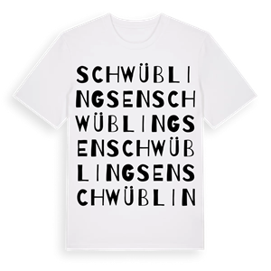Schwüblingsen ordlek t-shirt – ekologisk bomull t-shirt från Pinshirt