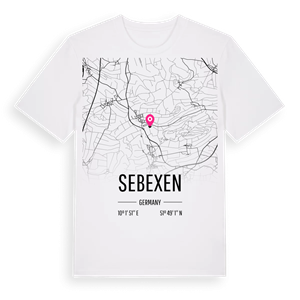 Sebexen karta t-shirt – ekologisk bomull t-shirt från Pinshirt
