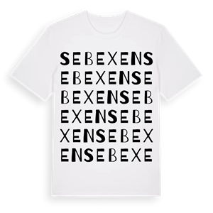 Sebexen ordlek t-shirt – ekologisk bomull t-shirt från Pinshirt