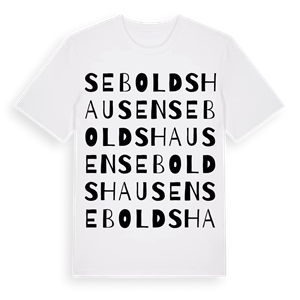 Seboldshausen ordlek t-shirt – ekologisk bomull t-shirt från Pinshirt