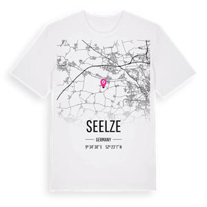 Seelze karta t-shirt – ekologisk bomull t-shirt från Pinshirt