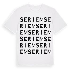 Seriem ordlek t-shirt – ekologisk bomull t-shirt från Pinshirt