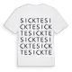 Sickte ordlek t-shirt
