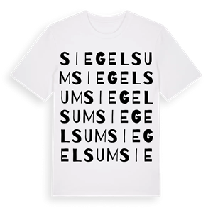 Siegelsum ordlek t-shirt – ekologisk bomull t-shirt från Pinshirt