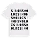 Simonswolde ordlek t-shirt