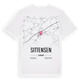 Sittensen karta t-shirt