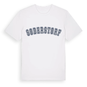 Soderstorf college t-shirt – ekologisk bomull t-shirt från Pinshirt