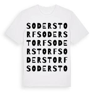 Soderstorf ordlek t-shirt – ekologisk bomull t-shirt från Pinshirt