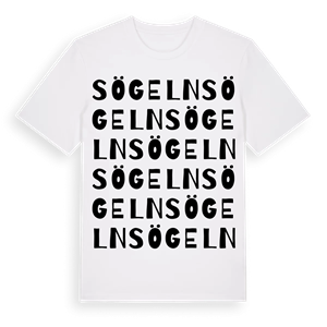 Sögeln ordlek t-shirt – ekologisk bomull t-shirt från Pinshirt