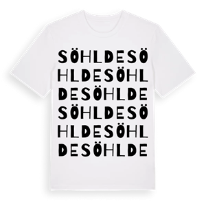 Söhlde ordlek t-shirt – ekologisk bomull t-shirt från Pinshirt