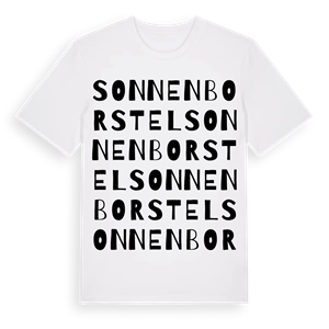 Sonnenborstel ordlek t-shirt – ekologisk bomull t-shirt från Pinshirt