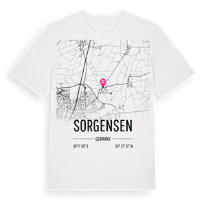 Sorgensen karta t-shirt – ekologisk bomull t-shirt från Pinshirt