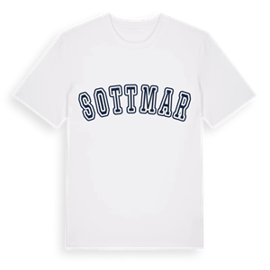Sottmar college t-shirt – ekologisk bomull t-shirt från Pinshirt
