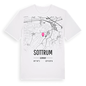 Sottrum karta t-shirt – ekologisk bomull t-shirt från Pinshirt