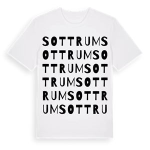 Sottrum ordlek t-shirt – ekologisk bomull t-shirt från Pinshirt