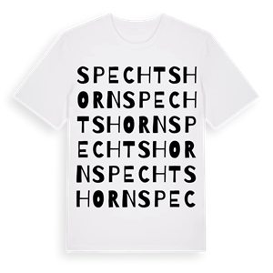 Spechtshorn ordlek t-shirt – ekologisk bomull t-shirt från Pinshirt
