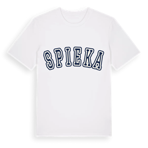 Spieka college t-shirt – ekologisk bomull t-shirt från Pinshirt