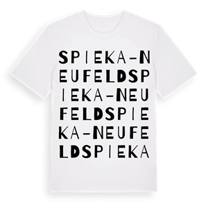 Spieka-Neufeld ordlek t-shirt – ekologisk bomull t-shirt från Pinshirt