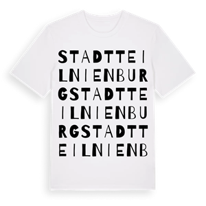 Stadtteil Nienburg ordlek t-shirt – ekologisk bomull t-shirt från Pinshirt
