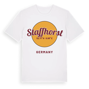 Staffhorst cirkel t-shirt – ekologisk bomull t-shirt från Pinshirt