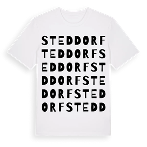 Steddorf ordlek t-shirt – ekologisk bomull t-shirt från Pinshirt