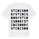 Stedesdorf ordlek t-shirt