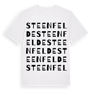 Steenfelde ordlek t-shirt – ekologisk bomull t-shirt från Pinshirt