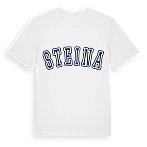 Steina college t-shirt – ekologisk bomull t-shirt från Pinshirt