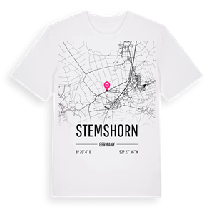 Stemshorn karta t-shirt – ekologisk bomull t-shirt från Pinshirt