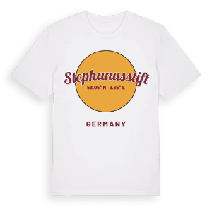 Stephanusstift cirkel t-shirt – ekologisk bomull t-shirt från Pinshirt