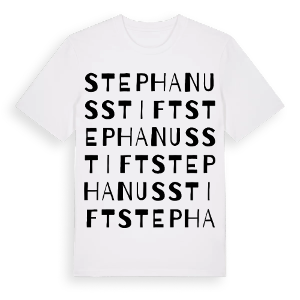 Stephanusstift ordlek t-shirt – ekologisk bomull t-shirt från Pinshirt