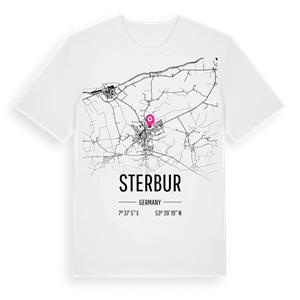 Sterbur karta t-shirt – ekologisk bomull t-shirt från Pinshirt