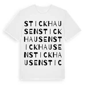 Stickhausen ordlek t-shirt – ekologisk bomull t-shirt från Pinshirt
