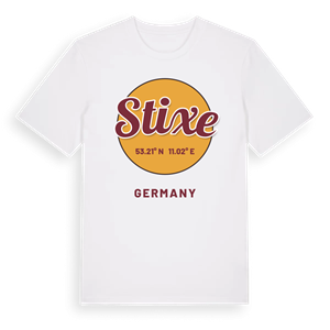 Stixe cirkel t-shirt – ekologisk bomull t-shirt från Pinshirt