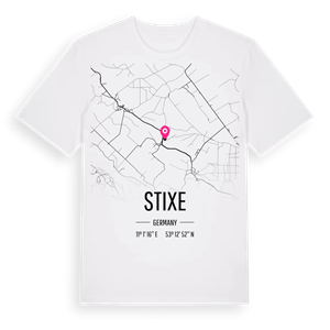 Stixe karta t-shirt – ekologisk bomull t-shirt från Pinshirt