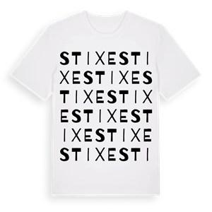 Stixe ordlek t-shirt – ekologisk bomull t-shirt från Pinshirt